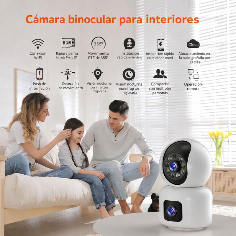 CAMARA DE SEGURIDAD INTERIOR DOBLE - SD-V9L