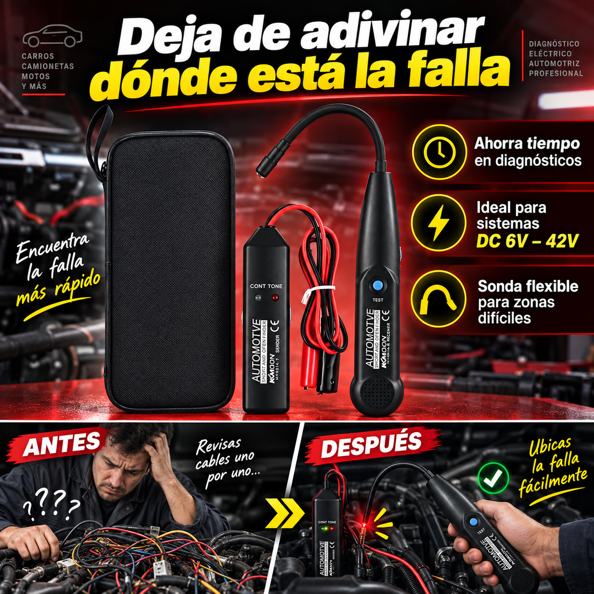 Rastreador de Cortocircuitos Automotriz | Encuentra la falla sin desarmar medio carro 🔎🚗