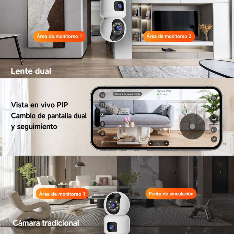 CAMARA DE SEGURIDAD INTERIOR DOBLE - SD-V9L