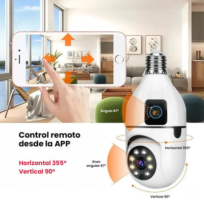CAMARA BOMBILLA DOBLE IPEAR SD-E27-2B