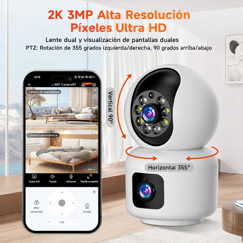 CAMARA DE SEGURIDAD INTERIOR DOBLE - SD-V9L