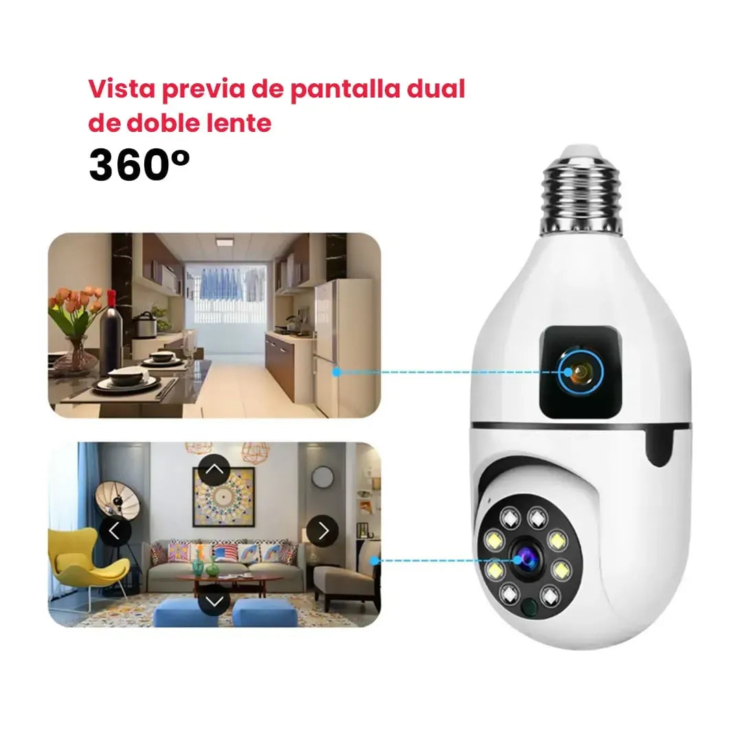 CAMARA BOMBILLA DOBLE IPEAR SD-E27-2B