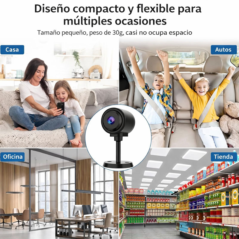 MINI CAMARA DE SEGURIDAD INALAMBRICA | SD-MA5-C