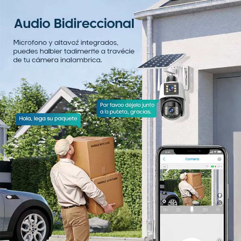 CAMARA DE SEGURIDAD CON PANEL SOLAR | SD-T22
