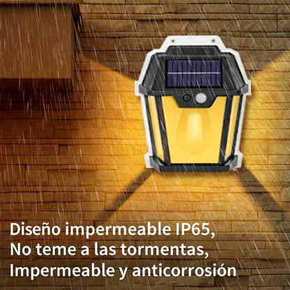 LAMPARA EXTERIOR SOLAR CON PANEL LED - DASE -0374 X60