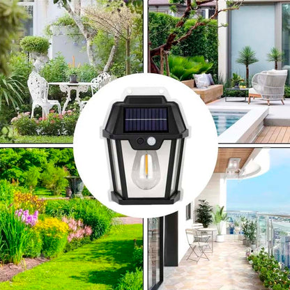 LAMPARA EXTERIOR SOLAR CON PANEL LED - DASE -0374 X60