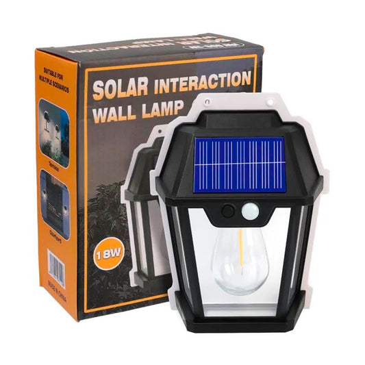 LAMPARA EXTERIOR SOLAR CON PANEL LED - DASE -0374 X60