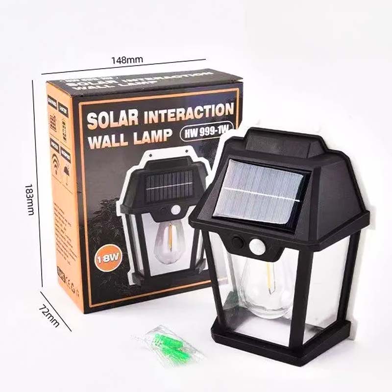LAMPARA EXTERIOR SOLAR CON PANEL LED - DASE -0374 X60