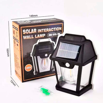 LAMPARA EXTERIOR SOLAR CON PANEL LED - DASE -0374 X60