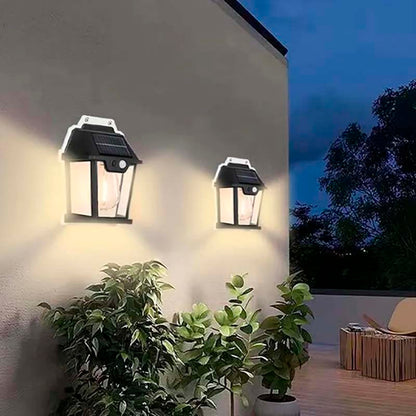 LAMPARA EXTERIOR SOLAR CON PANEL LED - DASE -0374 X60