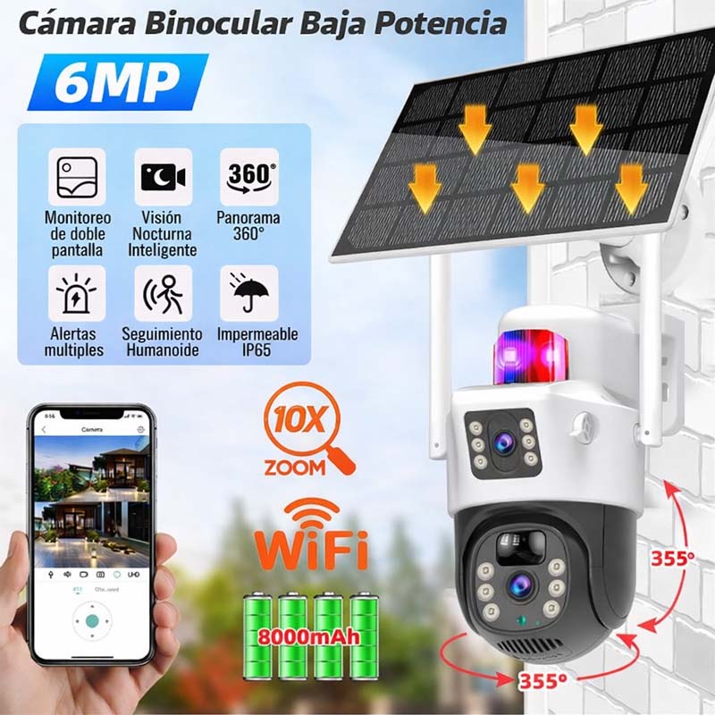 CAMARA DE SEGURIDAD CON PANEL SOLAR | SD-T22
