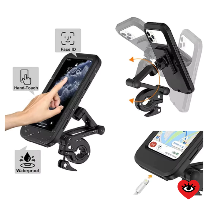 Soporte Impermeable para Celular – Protege tu Teléfono de la Lluvia Mientras Conduces