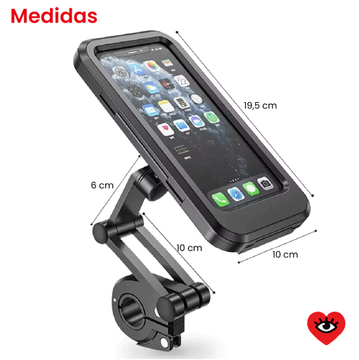 Soporte Impermeable para Celular – Protege tu Teléfono de la Lluvia Mientras Conduces