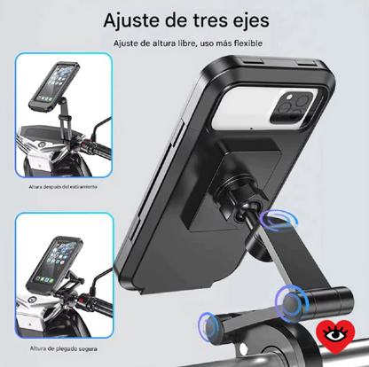 Soporte Impermeable para Celular – Protege tu Teléfono de la Lluvia Mientras Conduces
