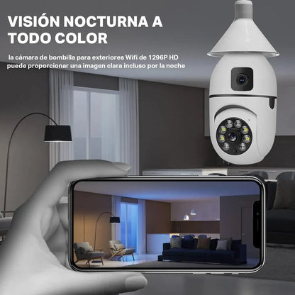 CAMARA BOMBILLA DOBLE IPEAR SD-E27-2B