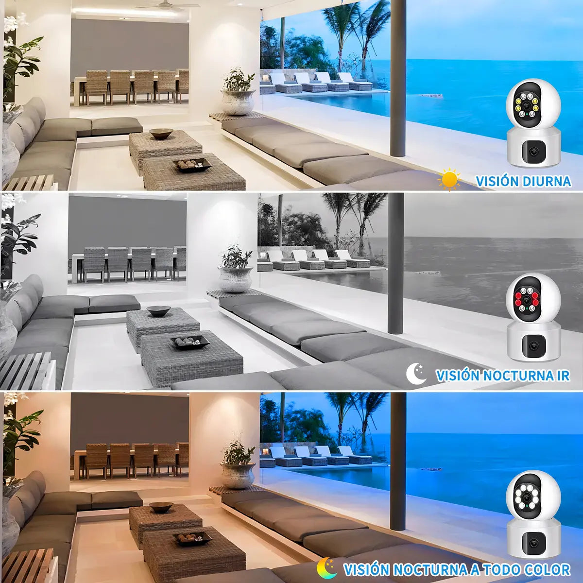 CAMARA DE SEGURIDAD INTERIOR DOBLE - SD-V9L