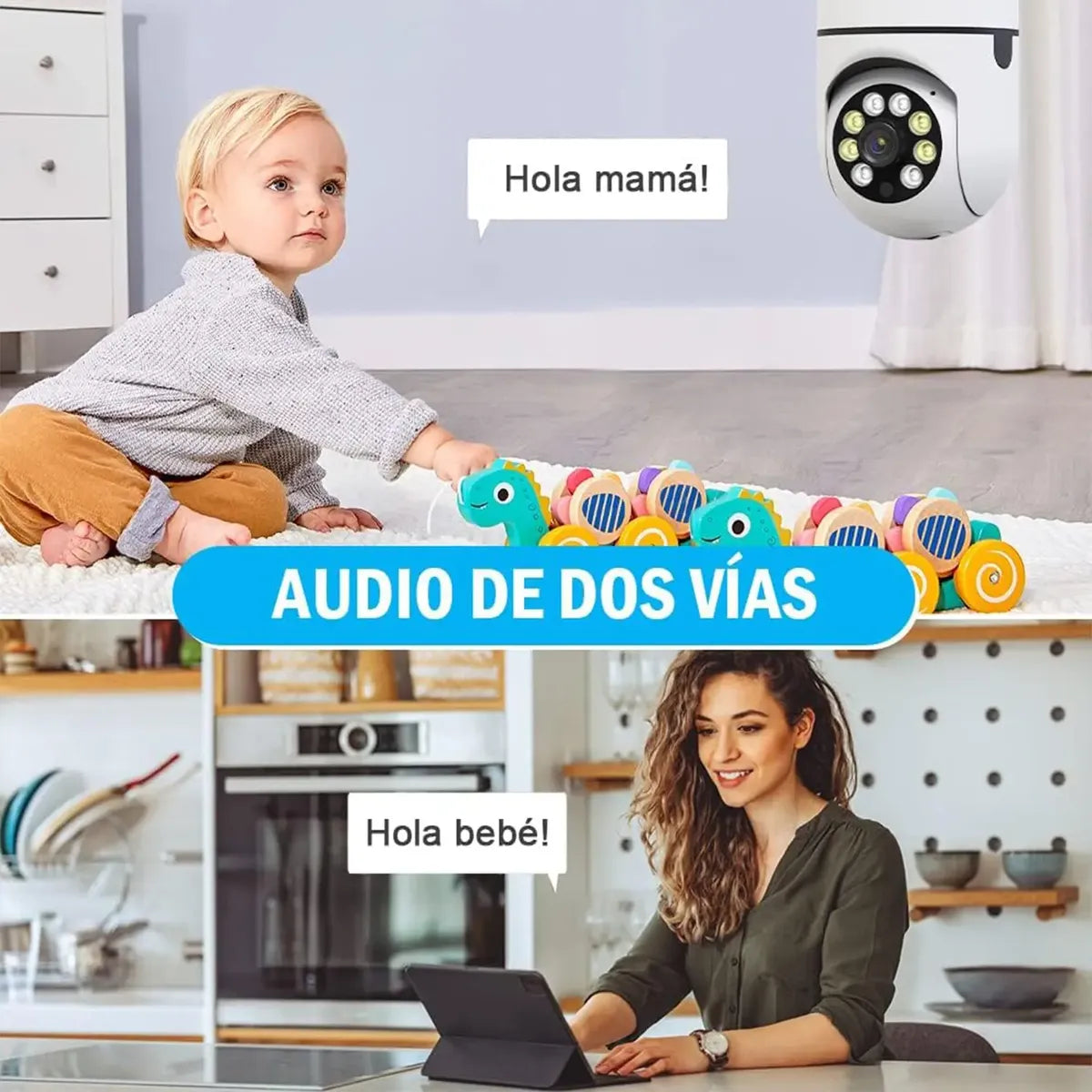CAMARA BOMBILLA DOBLE IPEAR SD-E27-2B