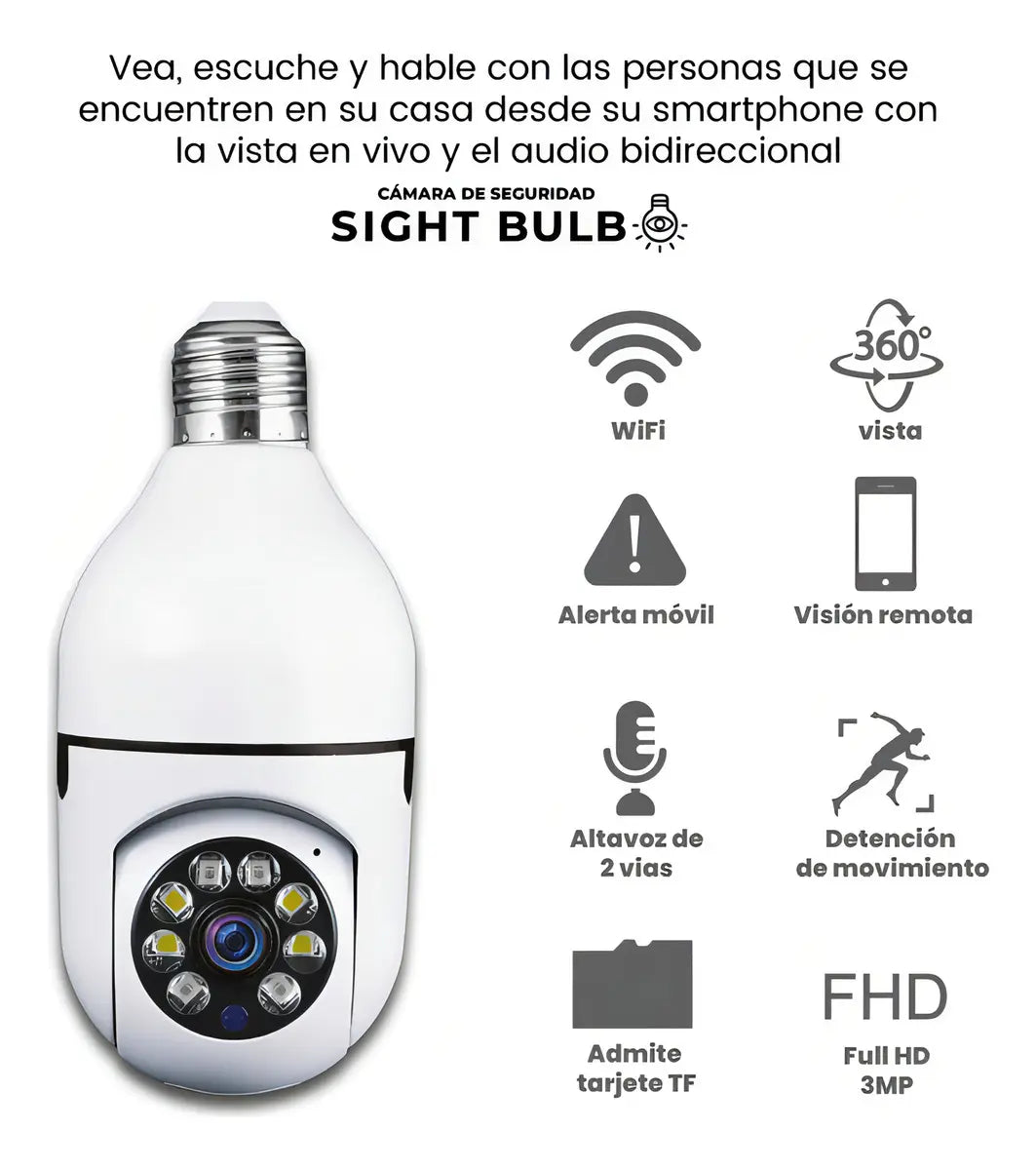 CAMARA BOMBILLA SD-E27-2A