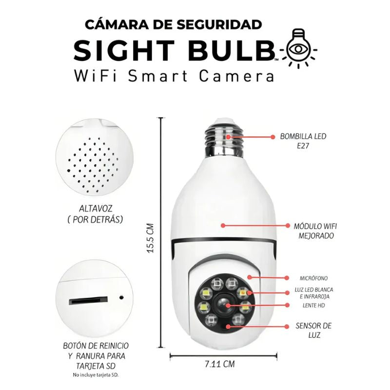 CAMARA BOMBILLA SD-E27-2A