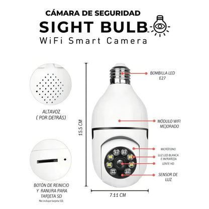 CAMARA BOMBILLA SD-E27-2A
