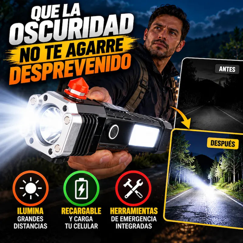 Linterna de emergencia multifuncional
