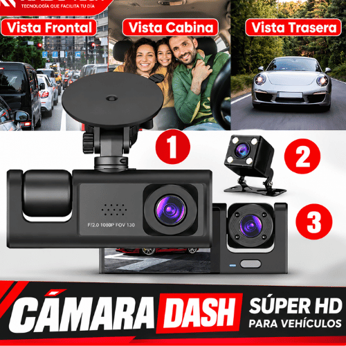 Cámara Dash Súper HD para Vehículos | Tu testigo silencioso en cada trayecto 🎥🚗