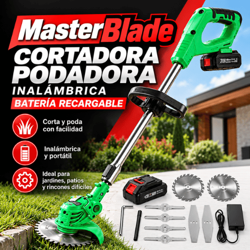 MasterBlade | Cortadora Podadora inalámbrica batería recargable