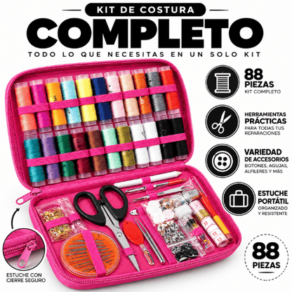 Kit de Costura 88 Piezas | Todo lo que Necesitas para Coser en un Solo Kit