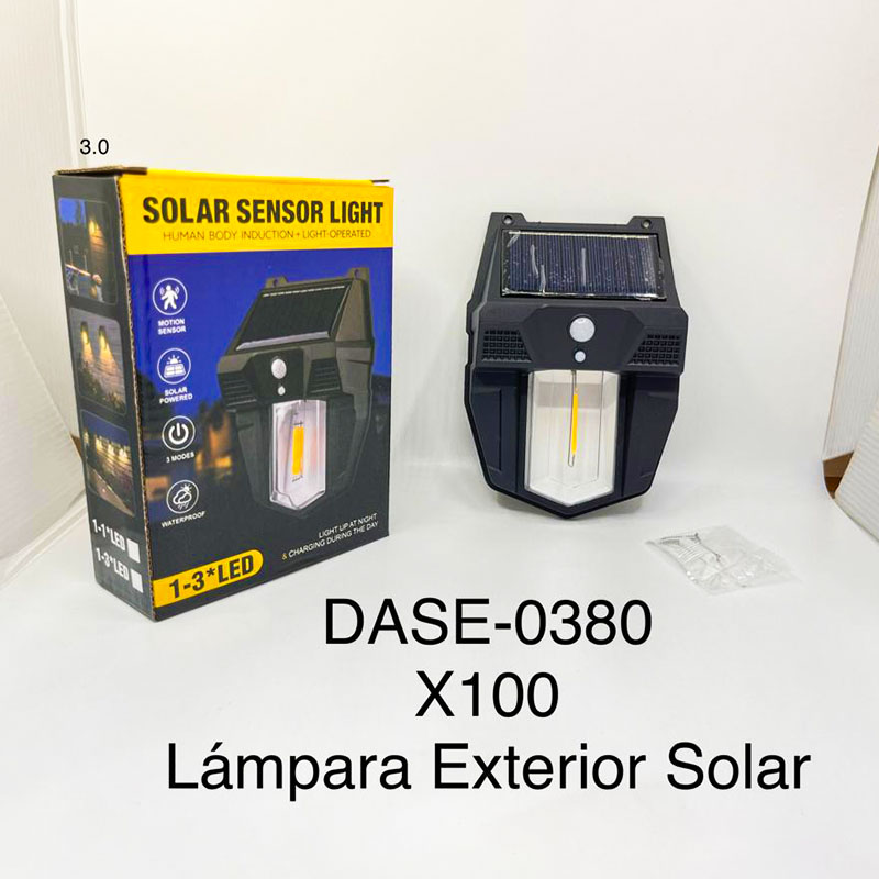 LAMPARA EXTERIOR SOLAR - DASE-0380 x 100