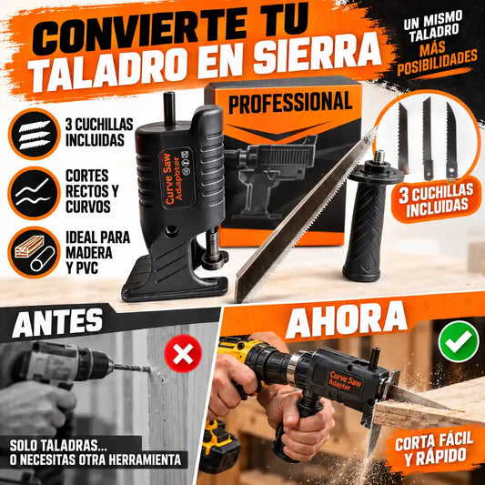 Adaptador Sierra para Taladro 🔧 | Convierte tu taladro en una herramienta de corte